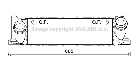 AVA QUALITY COOLING Starpdzesētājs BW4468